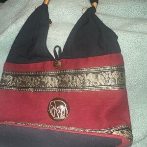 Embroidered Elephant Bag